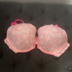 Victoria's Secret Neon Pink Lace Bra